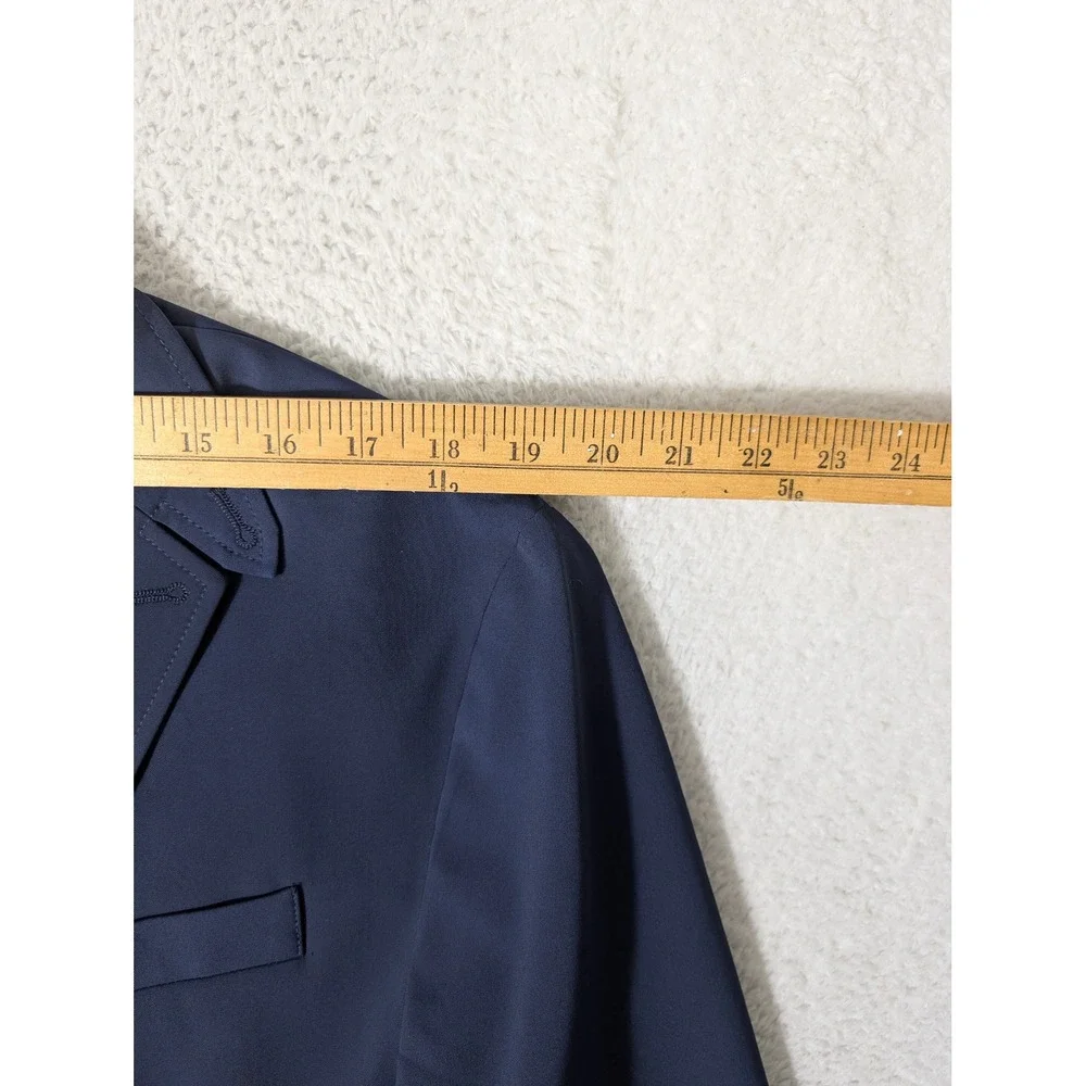 NEW Jos A Bank Commuter Mens L Blue Traveler Stretch Packable Performance Blazer